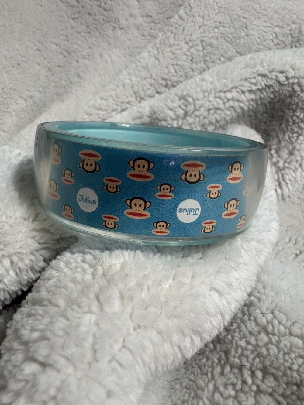 2012 Paul Frank Y2K Julius Monkey Bangle Acrylic Bracelet 7"